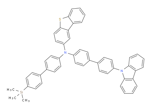 N-(4'-(9H-carbazol-9-yl)-[1,1'-biphenyl]-4-yl)-N-(4'-(trimethylsilyl)-[1,1'-biphenyl]-4-yl)dibenzo[b,d]thiophen-2-amine
