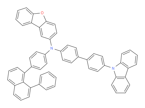N-(4'-(9H-carbazol-9-yl)-[1,1'-biphenyl]-4-yl)-N-(4-(8-phenylnaphthalen-1-yl)phenyl)dibenzo[b,d]furan-2-amine