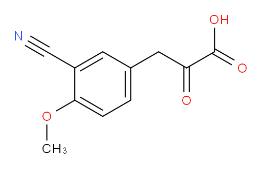 3-(3-cyano-4-methoxyphenyl)-2-oxopropanoic acid