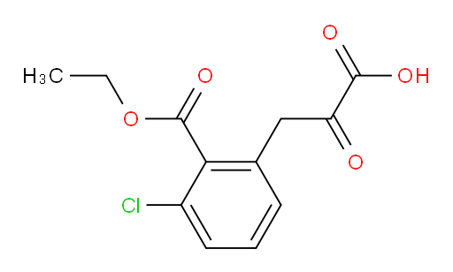 3-(3-chloro-2-(ethoxycarbonyl)phenyl)-2-oxopropanoic acid