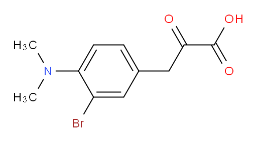 3-(3-bromo-4-(dimethylamino)phenyl)-2-oxopropanoic acid