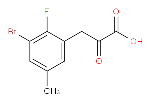 3-(3-bromo-2-fluoro-5-methylphenyl)-2-oxopropanoic acid