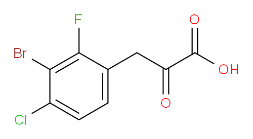 3-(3-bromo-4-chloro-2-fluorophenyl)-2-oxopropanoic acid