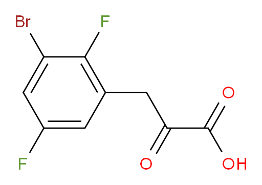 3-(3-bromo-2,5-difluorophenyl)-2-oxopropanoic acid
