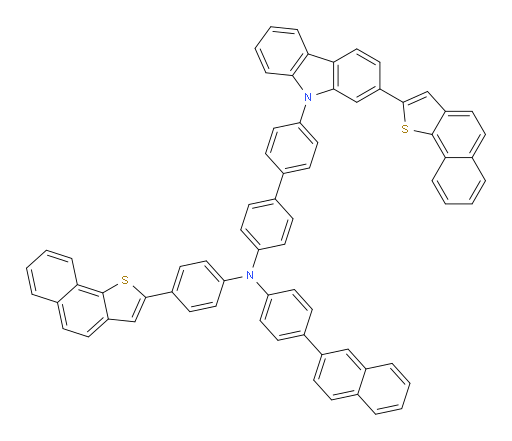 N-(4-(naphthalen-2-yl)phenyl)-4'-(2-(naphtho[1,2-b]thiophen-2-yl)-9H-carbazol-9-yl)-N-(4-(naphtho[1,2-b]thiophen-2-yl)phenyl)-[1,1'-biphenyl]-4-amine