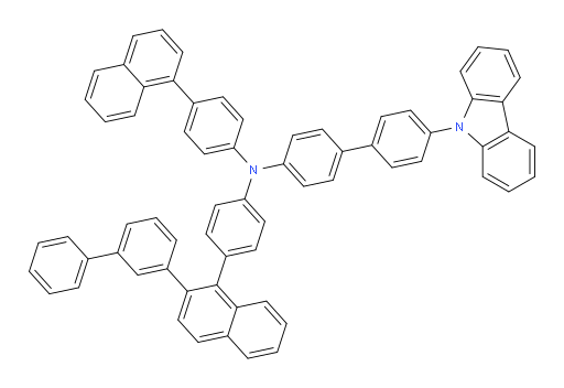 N-(4-(2-([1,1'-biphenyl]-3-yl)naphthalen-1-yl)phenyl)-4'-(9H-carbazol-9-yl)-N-(4-(naphthalen-1-yl)phenyl)-[1,1'-biphenyl]-4-amine