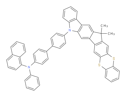 N-(4'-(15,15-dimethylbenzo[5',6'][1,4]dithiino[2',3':5,6]indeno[1,2-b]carbazol-5(15H)-yl)-[1,1'-biphenyl]-4-yl)-N-phenylnaphthalen-1-amine