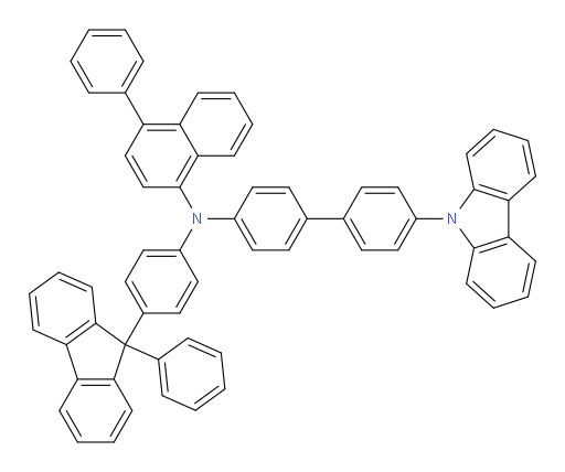 N-(4'-(9H-carbazol-9-yl)-[1,1'-biphenyl]-4-yl)-4-phenyl-N-(4-(9-phenyl-9H-fluoren-9-yl)phenyl)naphthalen-1-amine