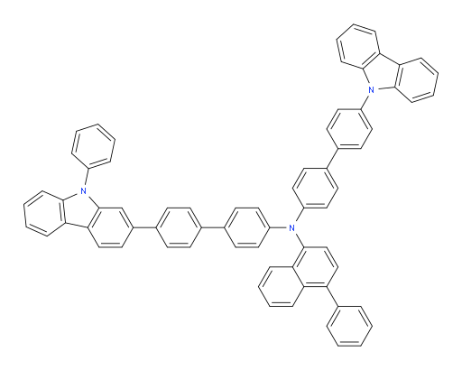 N-(4'-(9H-carbazol-9-yl)-[1,1'-biphenyl]-4-yl)-4-phenyl-N-(4'-(9-phenyl-9H-carbazol-2-yl)-[1,1'-biphenyl]-4-yl)naphthalen-1-amine