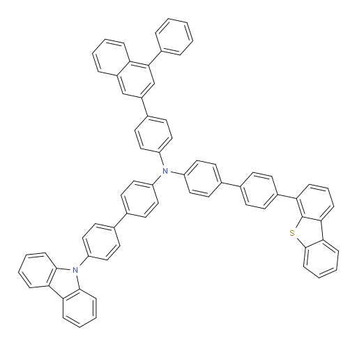 N-(4'-(9H-carbazol-9-yl)-[1,1'-biphenyl]-4-yl)-4'-(dibenzo[b,d]thiophen-4-yl)-N-(4-(4-phenylnaphthalen-2-yl)phenyl)-[1,1'-biphenyl]-4-amine