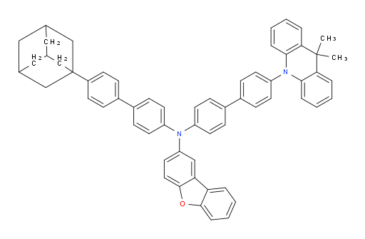 N-(4'-(adamantan-1-yl)-[1,1'-biphenyl]-4-yl)-N-(4'-(9,9-dimethylacridin-10(9H)-yl)-[1,1'-biphenyl]-4-yl)dibenzo[b,d]furan-2-amine