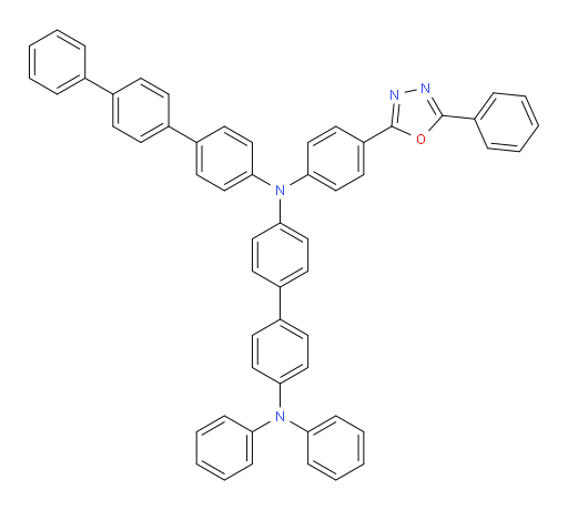 N4-([1,1':4',1''-terphenyl]-4-yl)-N4',N4'-diphenyl-N4-(4-(5-phenyl-1,3,4-oxadiazol-2-yl)phenyl)-[1,1'-biphenyl]-4,4'-diamine