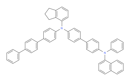 N4-([1,1':4',1''-terphenyl]-4-yl)-N4-(2,3-dihydro-1H-inden-4-yl)-N4'-(naphthalen-1-yl)-N4'-phenyl-[1,1'-biphenyl]-4,4'-diamine