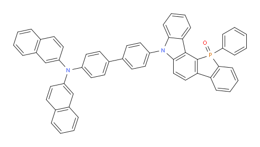 5-(4'-(di(naphthalen-2-yl)amino)-[1,1'-biphenyl]-4-yl)-12-phenyl-5,12-dihydrophosphindolo[3,2-c]carbazole 12-oxide