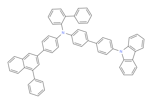 N-(4'-(9H-carbazol-9-yl)-[1,1'-biphenyl]-4-yl)-N-(4-(4-phenylnaphthalen-2-yl)phenyl)-[1,1'-biphenyl]-2-amine