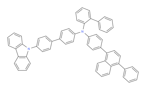 N-(4'-(9H-carbazol-9-yl)-[1,1'-biphenyl]-4-yl)-N-(4-(4-phenylnaphthalen-1-yl)phenyl)-[1,1'-biphenyl]-2-amine