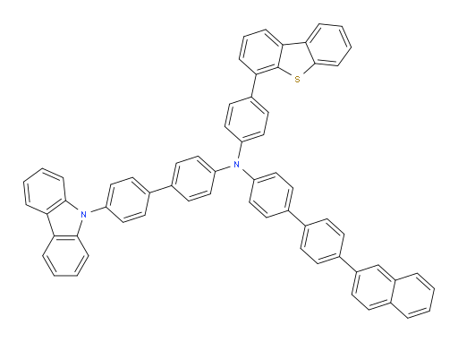 N-(4'-(9H-carbazol-9-yl)-[1,1'-biphenyl]-4-yl)-N-(4-(dibenzo[b,d]thiophen-4-yl)phenyl)-4'-(naphthalen-2-yl)-[1,1'-biphenyl]-4-amine