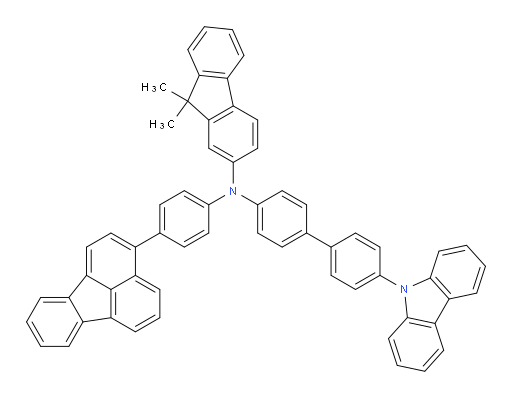 N-(4'-(9H-carbazol-9-yl)-[1,1'-biphenyl]-4-yl)-N-(4-(fluoranthen-3-yl)phenyl)-9,9-dimethyl-9H-fluoren-2-amine