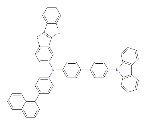 N-(4'-(9H-carbazol-9-yl)-[1,1'-biphenyl]-4-yl)-N-(4-(naphthalen-1-yl)phenyl)benzofuro[3,2-b]benzofuran-3-amine