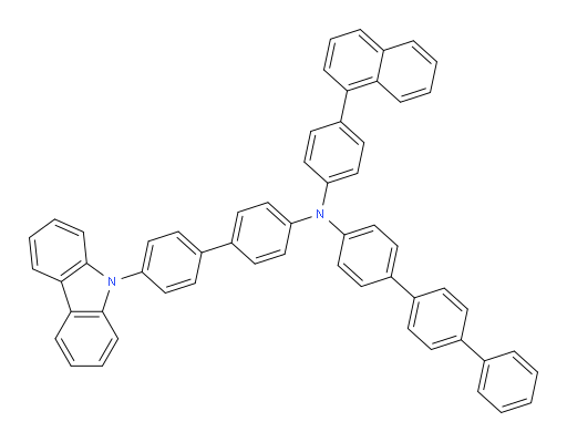 N-(4'-(9H-carbazol-9-yl)-[1,1'-biphenyl]-4-yl)-N-(4-(naphthalen-1-yl)phenyl)-[1,1':4',1''-terphenyl]-4-amine