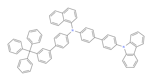N-(4'-(9H-carbazol-9-yl)-[1,1'-biphenyl]-4-yl)-N-(3'-trityl-[1,1'-biphenyl]-4-yl)naphthalen-1-amine