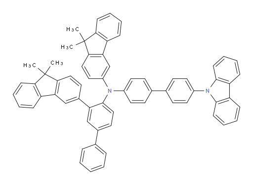 N-(4'-(9H-carbazol-9-yl)-[1,1'-biphenyl]-4-yl)-N-(3-(9,9-dimethyl-9H-fluoren-3-yl)-[1,1'-biphenyl]-4-yl)-9,9-dimethyl-9H-fluoren-3-amine