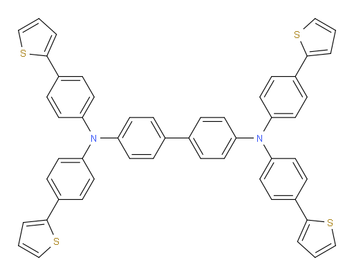 N4,N4,N4',N4'-tetrakis(4-(thiophen-2-yl)phenyl)-[1,1'-biphenyl]-4,4'-diamine