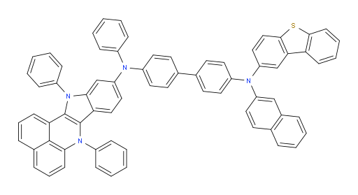 N4-(dibenzo[b,d]thiophen-2-yl)-N4'-(7,12-diphenyl-7,12-dihydrobenzo[de]indolo[3,2-b]quinolin-10-yl)-N4-(naphthalen-2-yl)-N4'-phenyl-[1,1'-biphenyl]-4,4'-diamine