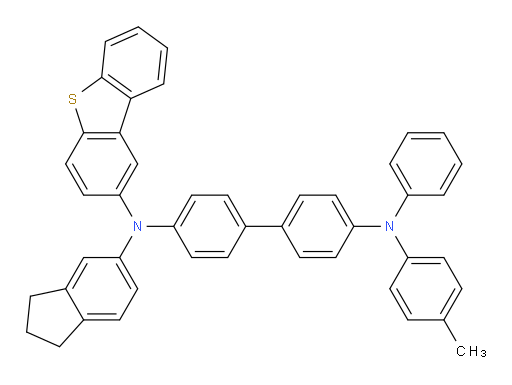 N4-(dibenzo[b,d]thiophen-2-yl)-N4-(2,3-dihydro-1H-inden-5-yl)-N4'-phenyl-N4'-(p-tolyl)-[1,1'-biphenyl]-4,4'-diamine