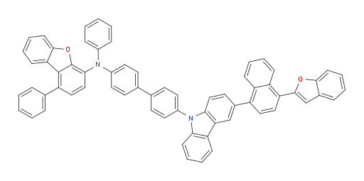 N-(4'-(3-(4-(benzofuran-2-yl)naphthalen-1-yl)-9H-carbazol-9-yl)-[1,1'-biphenyl]-4-yl)-N,1-diphenyldibenzo[b,d]furan-4-amine