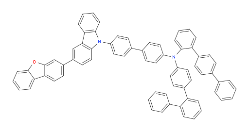 N-([1,1':4',1''-terphenyl]-2-yl)-N-(4'-(3-(dibenzo[b,d]furan-3-yl)-9H-carbazol-9-yl)-[1,1'-biphenyl]-4-yl)-[1,1':2',1''-terphenyl]-4-amine