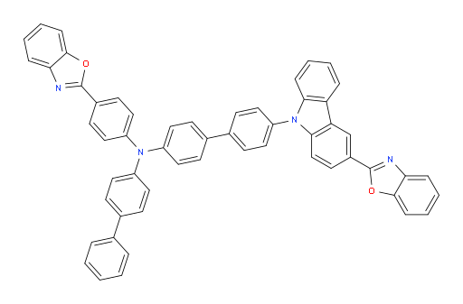 N-([1,1'-biphenyl]-4-yl)-4'-(3-(benzo[d]oxazol-2-yl)-9H-carbazol-9-yl)-N-(4-(benzo[d]oxazol-2-yl)phenyl)-[1,1'-biphenyl]-4-amine