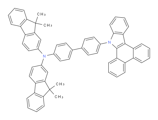N-(4'-(9H-dibenzo[a,c]carbazol-9-yl)-[1,1'-biphenyl]-4-yl)-N-(9,9-dimethyl-9H-fluoren-2-yl)-9,9-dimethyl-9H-fluoren-2-amine