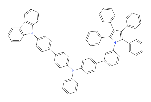 N-(4'-(9H-carbazol-9-yl)-[1,1'-biphenyl]-4-yl)-N-phenyl-3'-(2,3,4,5-tetraphenyl-1H-pyrrol-1-yl)-[1,1'-biphenyl]-4-amine