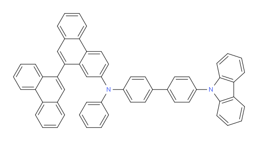 N-(4'-(9H-carbazol-9-yl)-[1,1'-biphenyl]-4-yl)-N-phenyl-[9,9'-biphenanthren]-7-amine