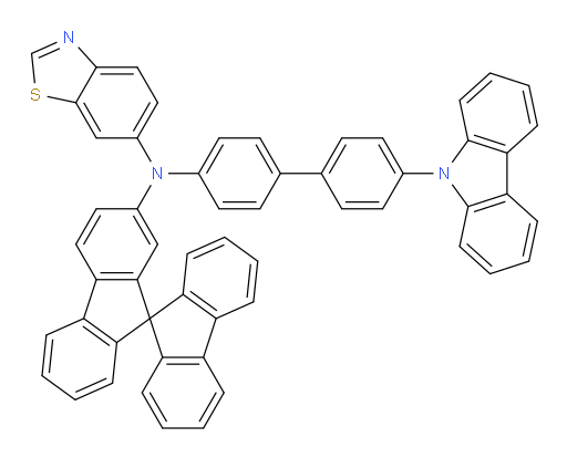 N-(9,9'-spirobi[fluoren]-2-yl)-N-(4'-(9H-carbazol-9-yl)-[1,1'-biphenyl]-4-yl)benzo[d]thiazol-6-amine