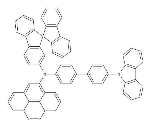 N-(9,9'-spirobi[fluoren]-2-yl)-N-(4'-(9H-carbazol-9-yl)-[1,1'-biphenyl]-4-yl)pyren-4-amine