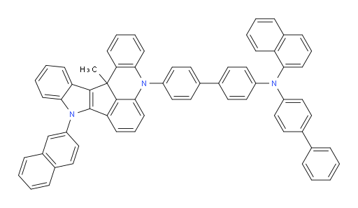 N-([1,1'-biphenyl]-4-yl)-N-(4'-(13c-methyl-9-(naphthalen-2-yl)-9,13c-dihydro-5H-indolo[3',2':4,5]cyclopenta[1,2,3-kl]acridin-5-yl)-[1,1'-biphenyl]-4-yl)naphthalen-1-amine