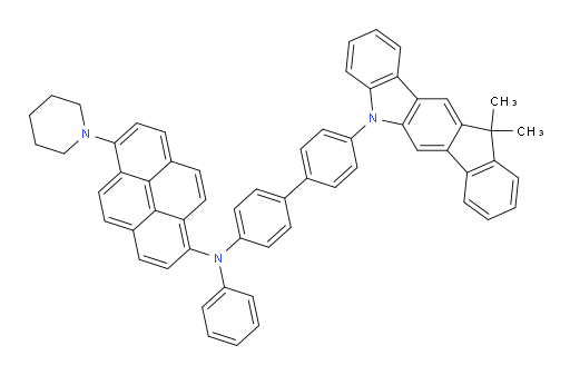 N-(4'-(11,11-dimethylindeno[1,2-b]carbazol-5(11H)-yl)-[1,1'-biphenyl]-4-yl)-N-phenyl-6-(piperidin-1-yl)pyren-1-amine