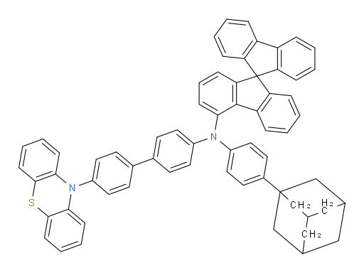 N-(4'-(10H-phenothiazin-10-yl)-[1,1'-biphenyl]-4-yl)-N-(4-(adamantan-1-yl)phenyl)-9,9'-spirobi[fluoren]-4-amine