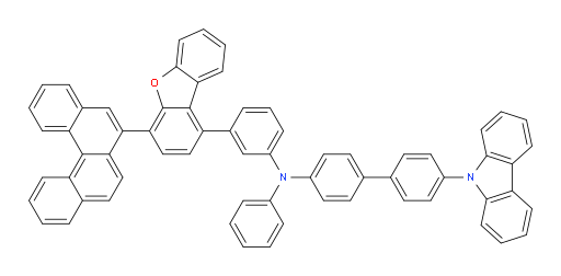 N-(3-(4-(benzo[c]phenanthren-6-yl)dibenzo[b,d]furan-1-yl)phenyl)-4'-(9H-carbazol-9-yl)-N-phenyl-[1,1'-biphenyl]-4-amine
