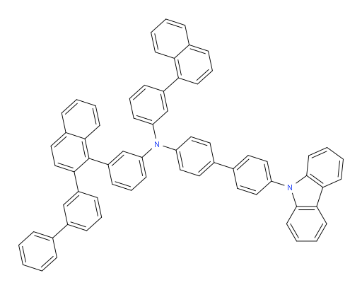 N-(3-(2-([1,1'-biphenyl]-3-yl)naphthalen-1-yl)phenyl)-4'-(9H-carbazol-9-yl)-N-(3-(naphthalen-1-yl)phenyl)-[1,1'-biphenyl]-4-amine