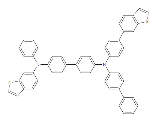 N4-([1,1'-biphenyl]-4-yl)-N4'-(benzo[b]thiophen-6-yl)-N4-(4-(benzo[b]thiophen-6-yl)phenyl)-N4'-phenyl-[1,1'-biphenyl]-4,4'-diamine