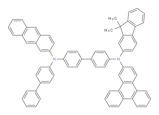 N4-([1,1'-biphenyl]-4-yl)-N4-(anthracen-2-yl)-N4'-(9,9-dimethyl-9H-fluoren-2-yl)-N4'-(triphenylen-2-yl)-[1,1'-biphenyl]-4,4'-diamine