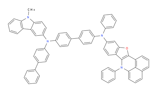 N4-([1,1'-biphenyl]-4-yl)-N4-(9-methyl-9H-carbazol-3-yl)-N4'-phenyl-N4'-(7-phenyl-7H-benzo[de]benzofuro[3,2-b]quinolin-10-yl)-[1,1'-biphenyl]-4,4'-diamine
