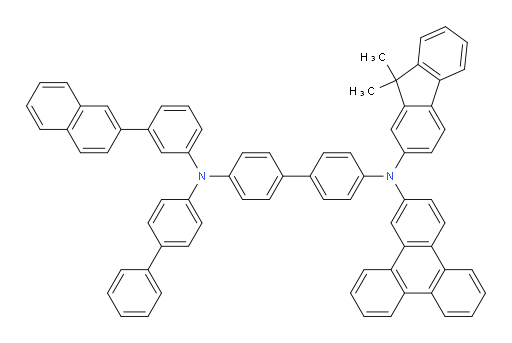 N4-([1,1'-biphenyl]-4-yl)-N4'-(9,9-dimethyl-9H-fluoren-2-yl)-N4-(3-(naphthalen-2-yl)phenyl)-N4'-(triphenylen-2-yl)-[1,1'-biphenyl]-4,4'-diamine