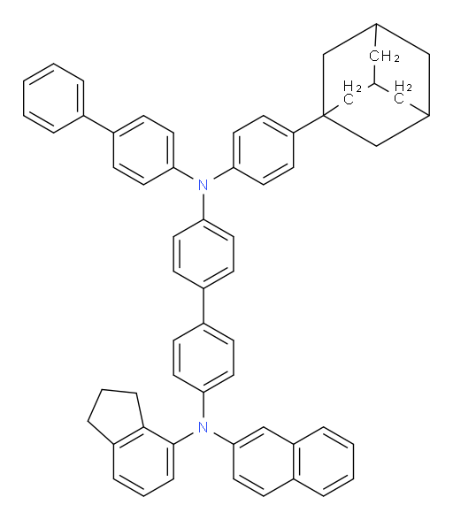 N4-([1,1'-biphenyl]-4-yl)-N4-(4-(adamantan-1-yl)phenyl)-N4'-(2,3-dihydro-1H-inden-4-yl)-N4'-(naphthalen-2-yl)-[1,1'-biphenyl]-4,4'-diamine
