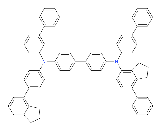 N4-([1,1'-biphenyl]-3-yl)-N4'-([1,1'-biphenyl]-4-yl)-N4-(4-(2,3-dihydro-1H-inden-4-yl)phenyl)-N4'-(7-phenyl-2,3-dihydro-1H-inden-4-yl)-[1,1'-biphenyl]-4,4'-diamine