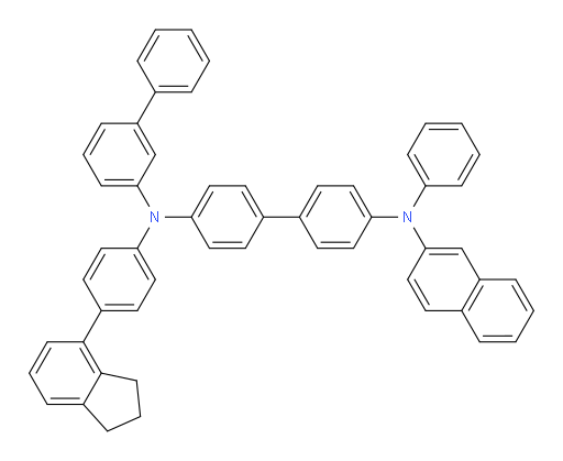 N4-([1,1'-biphenyl]-3-yl)-N4-(4-(2,3-dihydro-1H-inden-4-yl)phenyl)-N4'-(naphthalen-2-yl)-N4'-phenyl-[1,1'-biphenyl]-4,4'-diamine