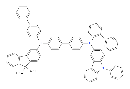 N4-([1,1'-biphenyl]-2-yl)-N4'-([1,1'-biphenyl]-4-yl)-N4'-(9,9-dimethyl-9H-fluoren-3-yl)-N4-(9-phenyl-9H-carbazol-3-yl)-[1,1'-biphenyl]-4,4'-diamine